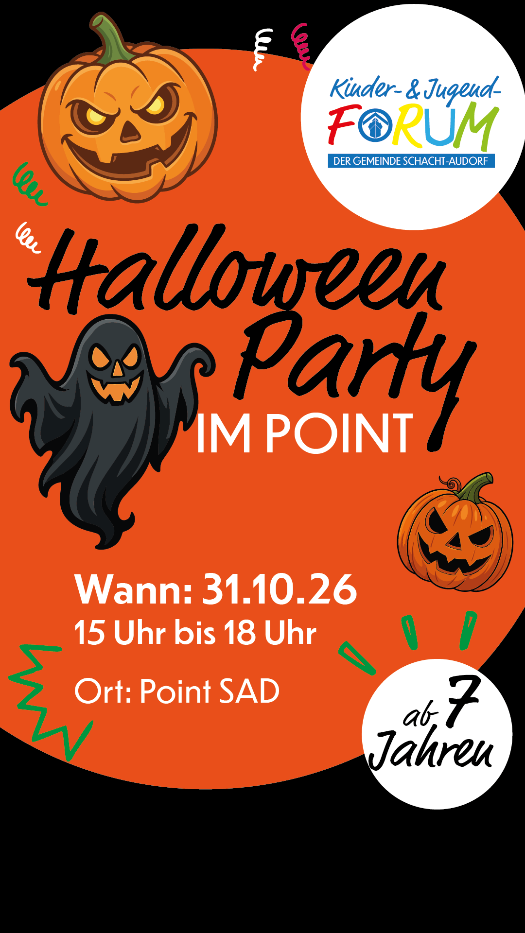 Halloween Party im Point ab 7 Jahren (ohne Eltern)